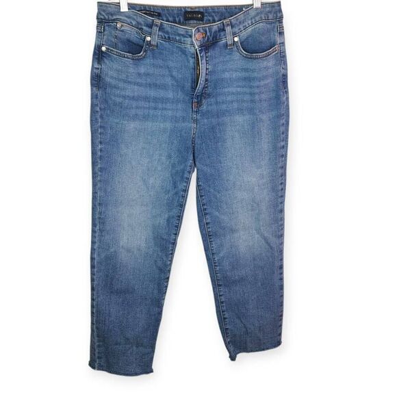 Talbots Women's Crop Straight Leg Jeans Lenox Wash size 10 - Picture 3 of 9